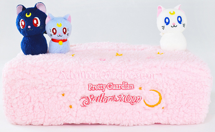 Anime Sailor Moon Cat Luna Plush Napkin Tissue Box Cover Home Decor 