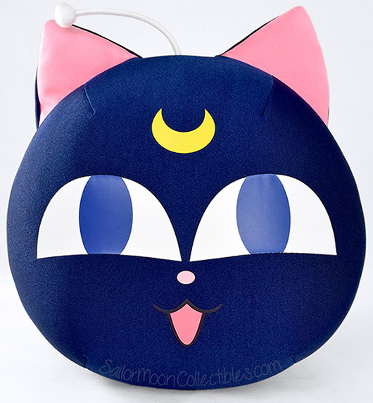 Official BANDAI Sailor Moon Pet Cat LUNA P ball 13" Beads Cushion Pillow Toy 