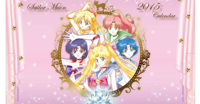 Sailor Moon Crystal Calendars 2015 Desktop Poster Style